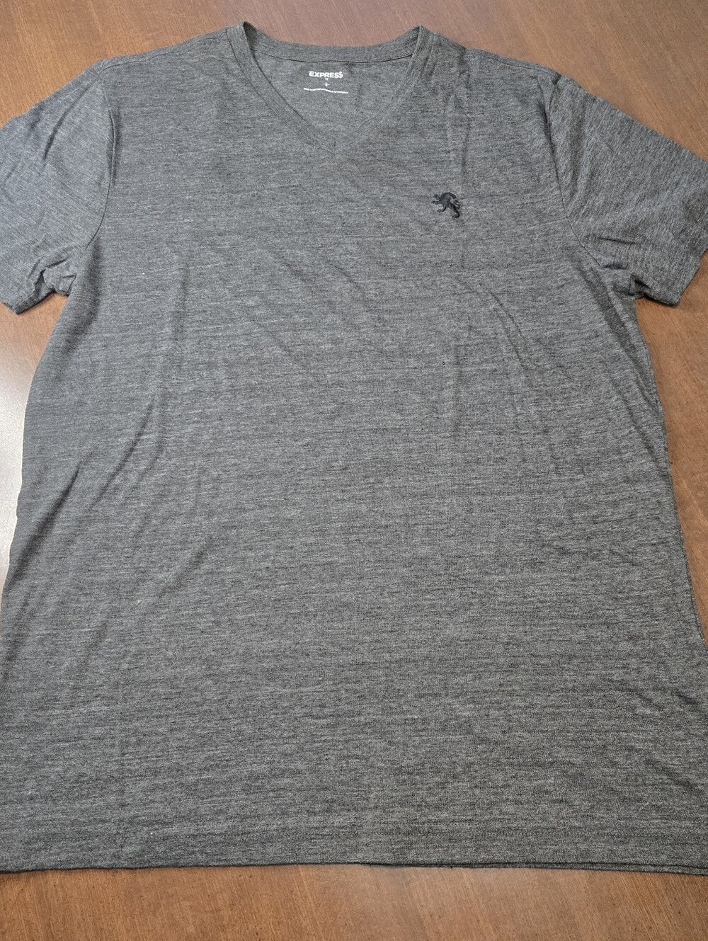 Volcom Men's Gray Graphic Cotton Tee Short Sleeve Camouflage Logo Large
